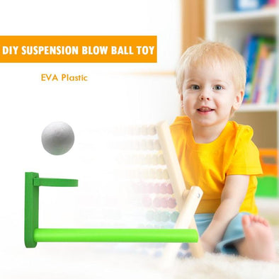 New Exotic Funny Floating Ball Blow Ball Game Wooden toys Suspension Ball Toy Birthday Gift For Children Kids Classic Toy