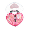 Kids Make Up Toy Pretend Play Princess Pink Makeup Beauty Non-toxic Kit Heart Shape Makeup Kit for Kids Pretend Play Toys Gifts